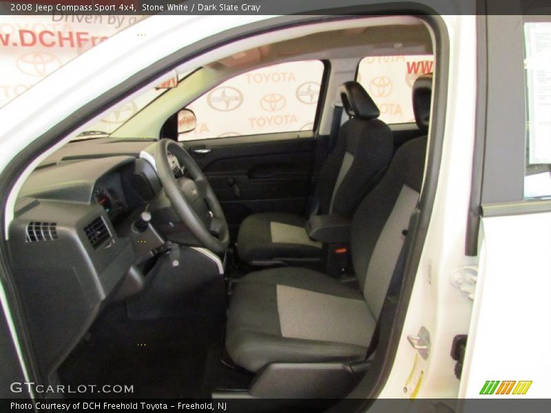 Stone White / Dark Slate Gray 2008 Jeep Compass Sport 4x4