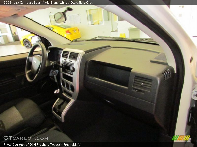 Stone White / Dark Slate Gray 2008 Jeep Compass Sport 4x4
