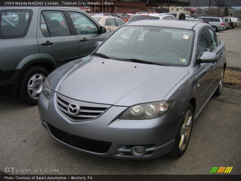 Titanium Gray Metallic / Black 2004 Mazda MAZDA3 s Sedan