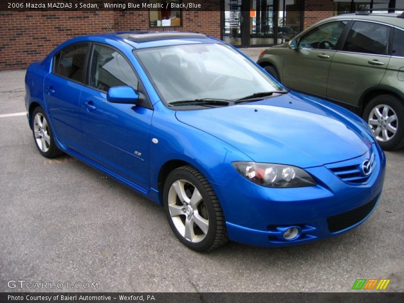 Winning Blue Metallic / Black/Blue 2006 Mazda MAZDA3 s Sedan