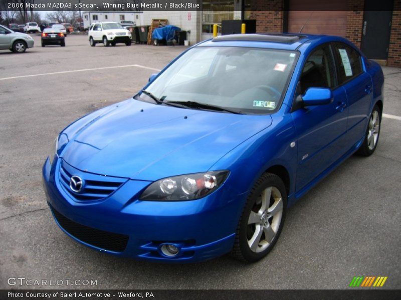 Winning Blue Metallic / Black/Blue 2006 Mazda MAZDA3 s Sedan