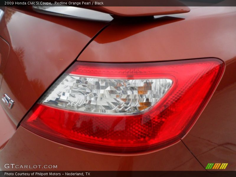 Redline Orange Pearl / Black 2009 Honda Civic Si Coupe