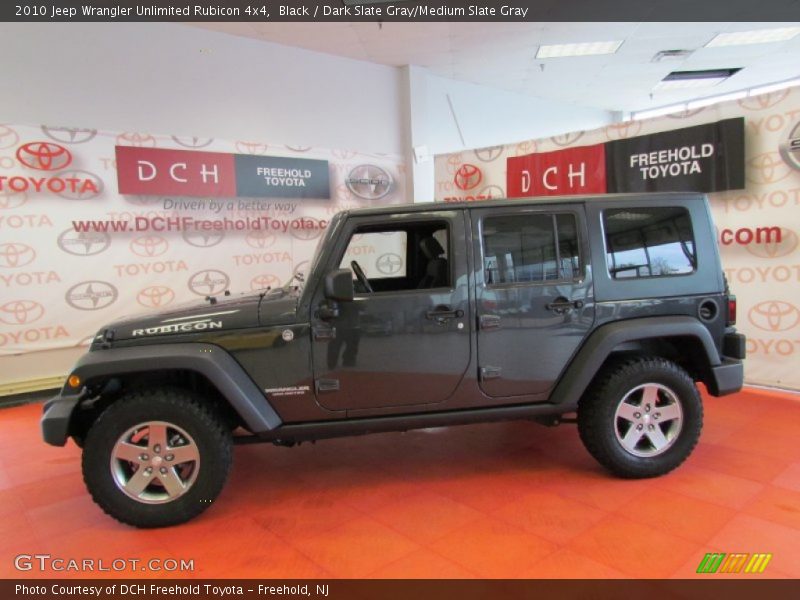 Black / Dark Slate Gray/Medium Slate Gray 2010 Jeep Wrangler Unlimited Rubicon 4x4