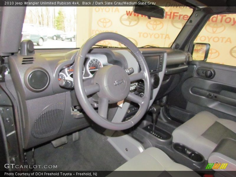 Black / Dark Slate Gray/Medium Slate Gray 2010 Jeep Wrangler Unlimited Rubicon 4x4
