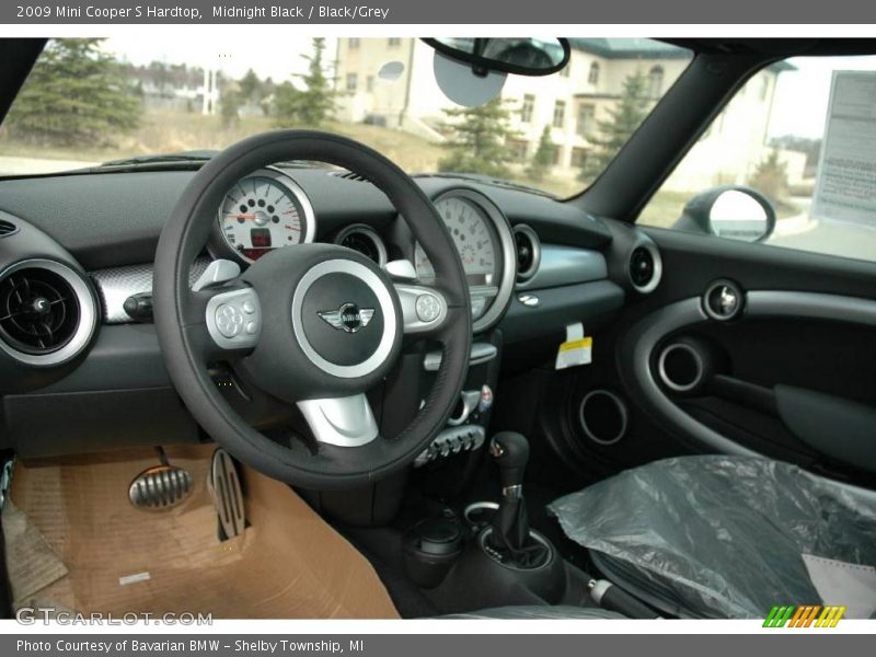 Midnight Black / Black/Grey 2009 Mini Cooper S Hardtop