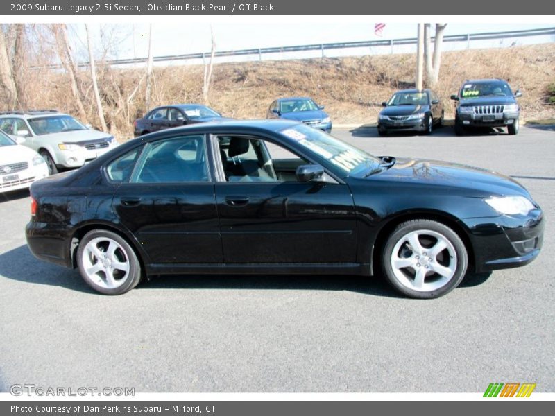 Obsidian Black Pearl / Off Black 2009 Subaru Legacy 2.5i Sedan