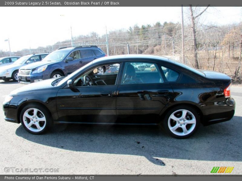 Obsidian Black Pearl / Off Black 2009 Subaru Legacy 2.5i Sedan