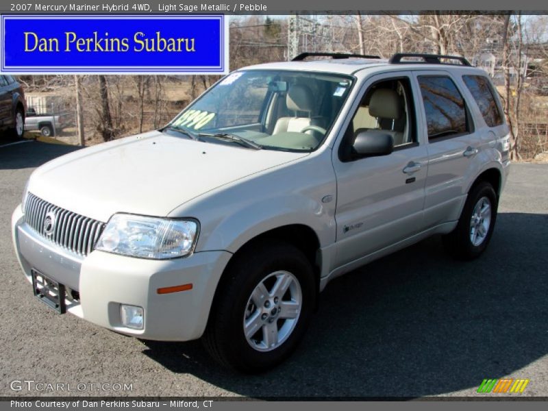 Light Sage Metallic / Pebble 2007 Mercury Mariner Hybrid 4WD
