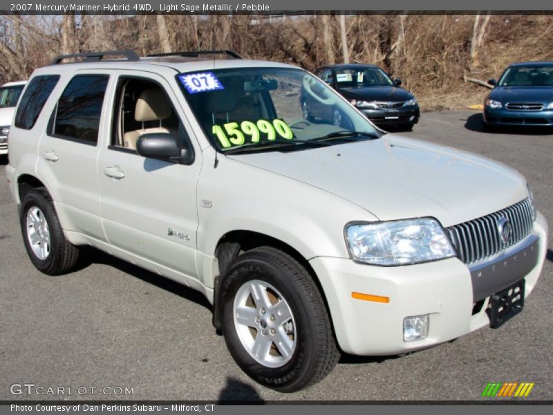 Light Sage Metallic / Pebble 2007 Mercury Mariner Hybrid 4WD