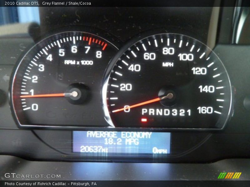 Grey Flannel / Shale/Cocoa 2010 Cadillac DTS