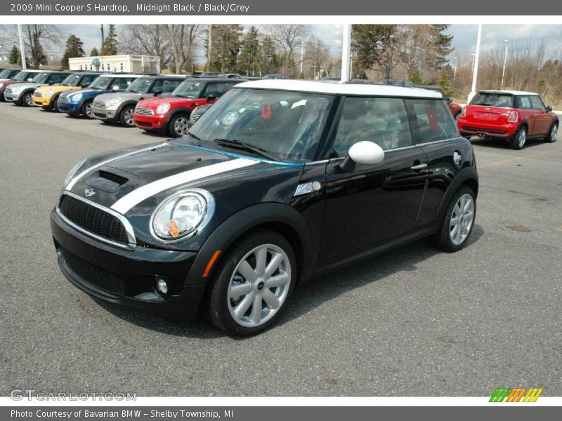 Midnight Black / Black/Grey 2009 Mini Cooper S Hardtop
