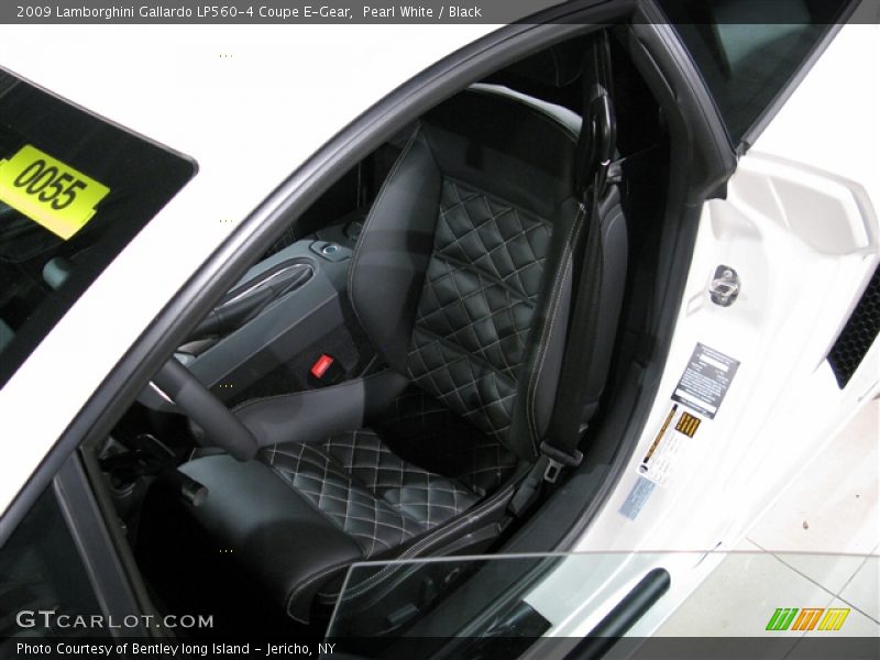 Pearl White / Black 2009 Lamborghini Gallardo LP560-4 Coupe E-Gear