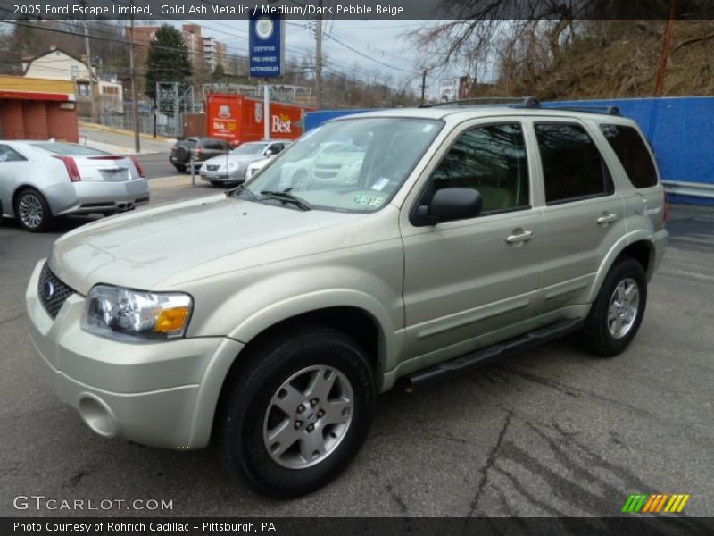 Gold Ash Metallic / Medium/Dark Pebble Beige 2005 Ford Escape Limited