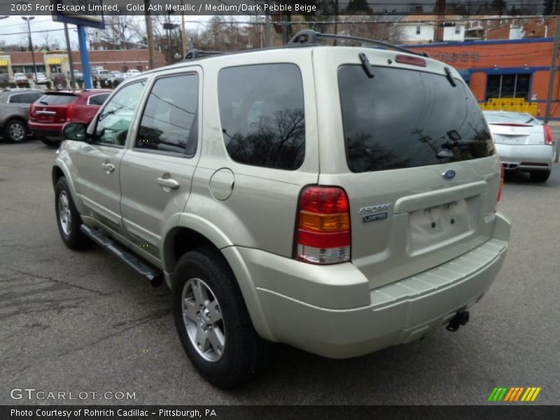 Gold Ash Metallic / Medium/Dark Pebble Beige 2005 Ford Escape Limited