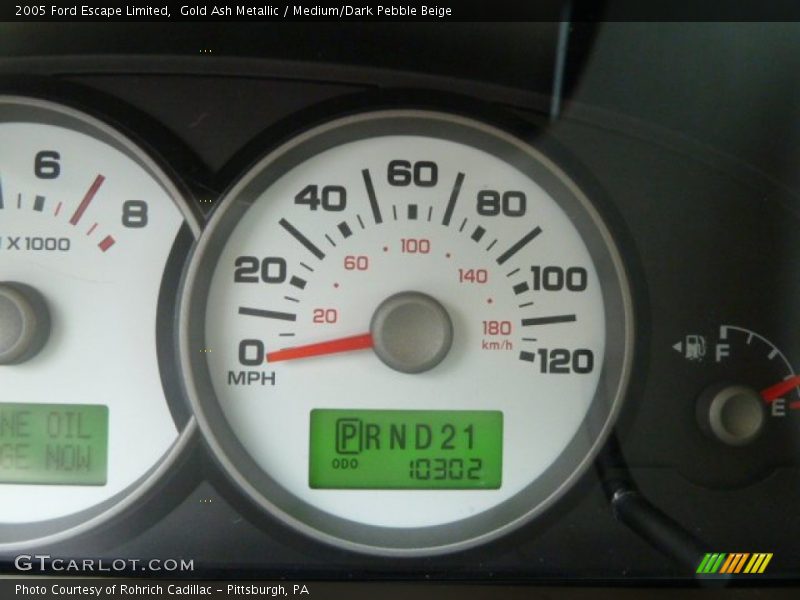 Gold Ash Metallic / Medium/Dark Pebble Beige 2005 Ford Escape Limited