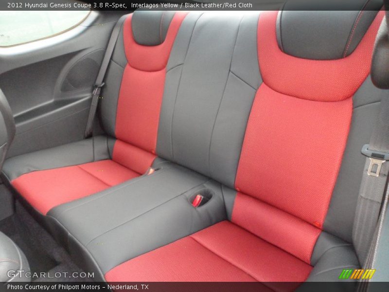 Rear Seat of 2012 Genesis Coupe 3.8 R-Spec