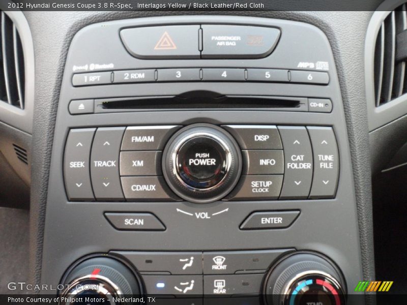 Controls of 2012 Genesis Coupe 3.8 R-Spec