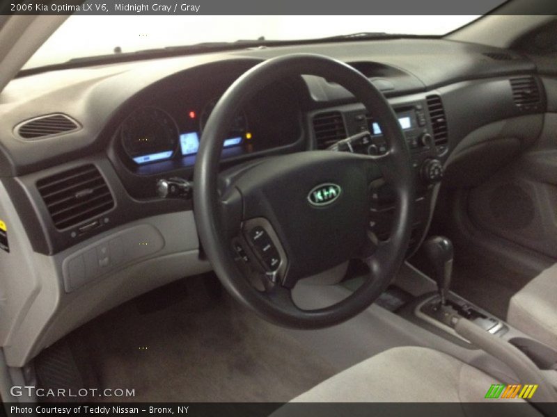 Midnight Gray / Gray 2006 Kia Optima LX V6