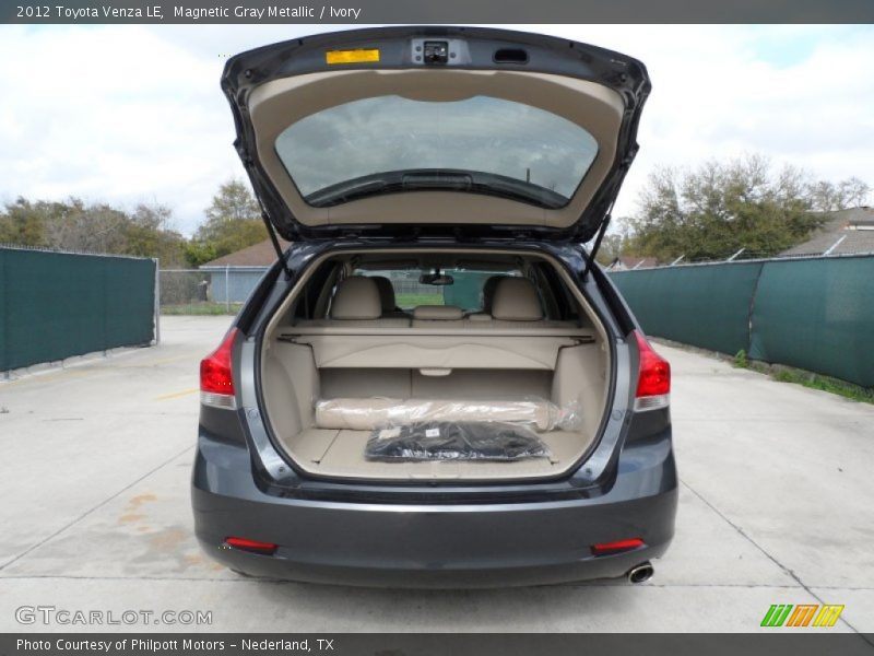  2012 Venza LE Trunk