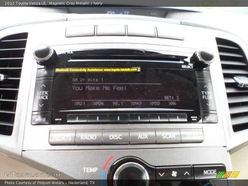 Audio System of 2012 Venza LE