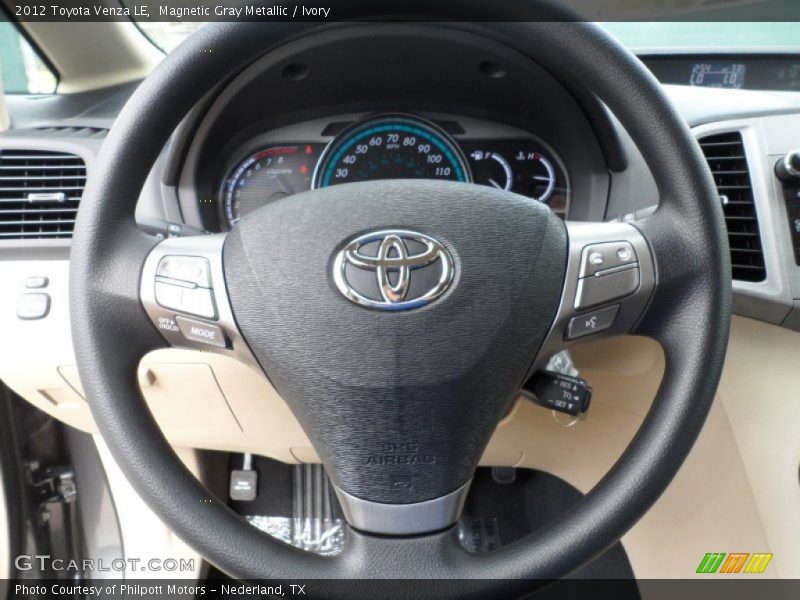 Magnetic Gray Metallic / Ivory 2012 Toyota Venza LE
