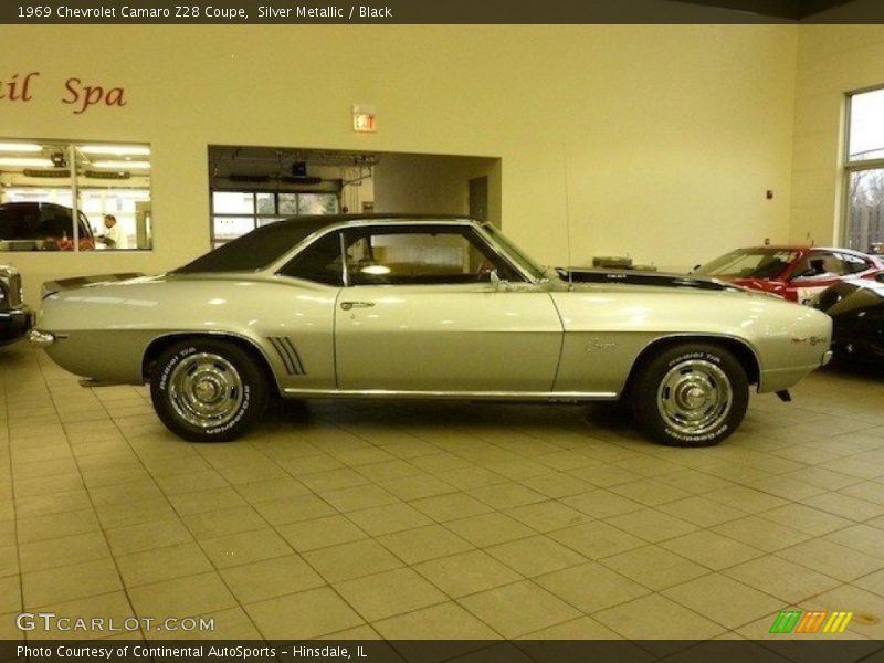 Silver Metallic / Black 1969 Chevrolet Camaro Z28 Coupe