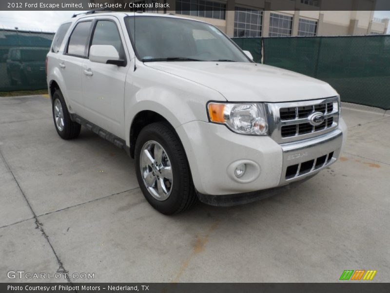 White Suede / Charcoal Black 2012 Ford Escape Limited