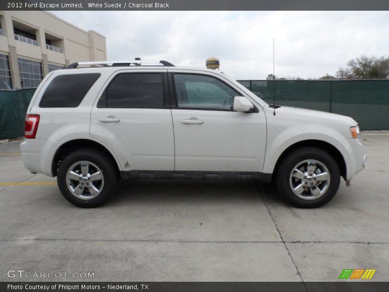 White Suede / Charcoal Black 2012 Ford Escape Limited