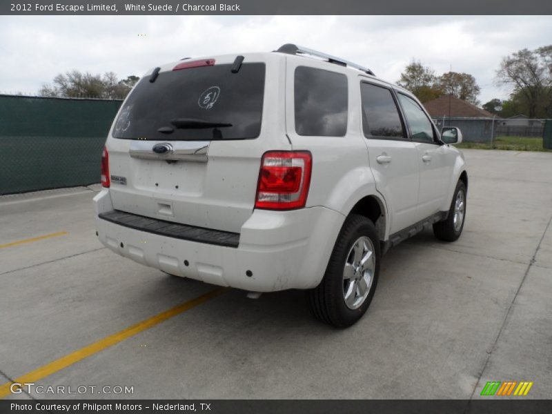 White Suede / Charcoal Black 2012 Ford Escape Limited