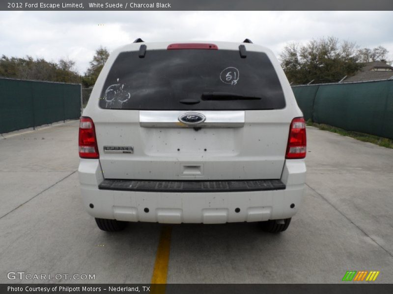 White Suede / Charcoal Black 2012 Ford Escape Limited