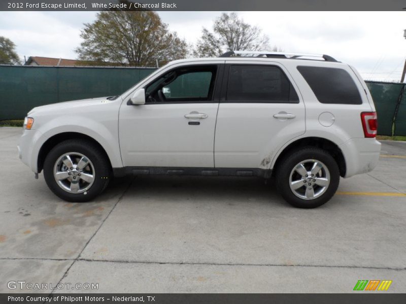 White Suede / Charcoal Black 2012 Ford Escape Limited