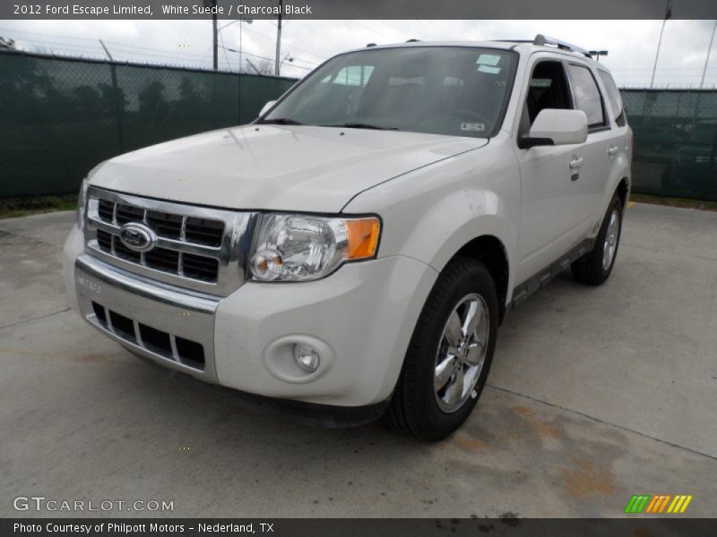 White Suede / Charcoal Black 2012 Ford Escape Limited
