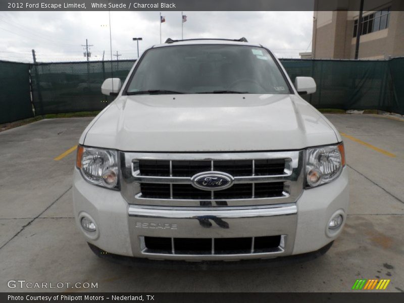 White Suede / Charcoal Black 2012 Ford Escape Limited