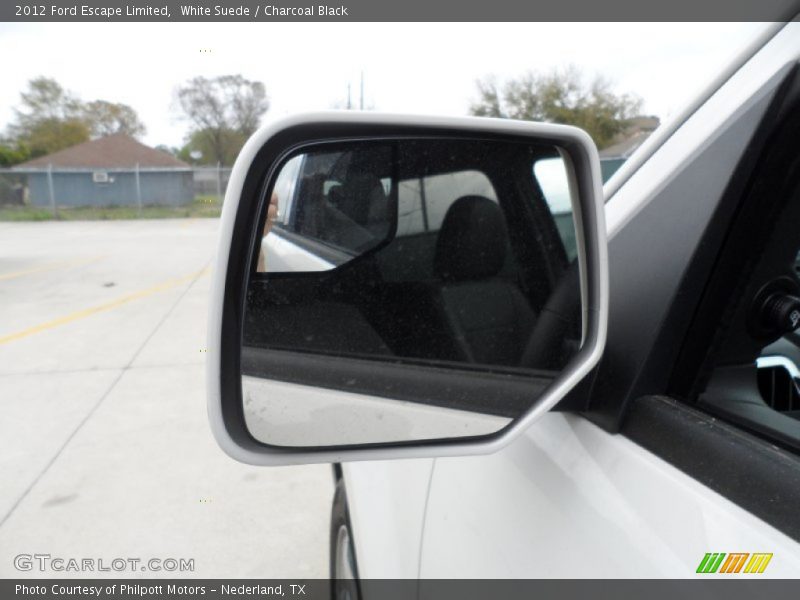 White Suede / Charcoal Black 2012 Ford Escape Limited