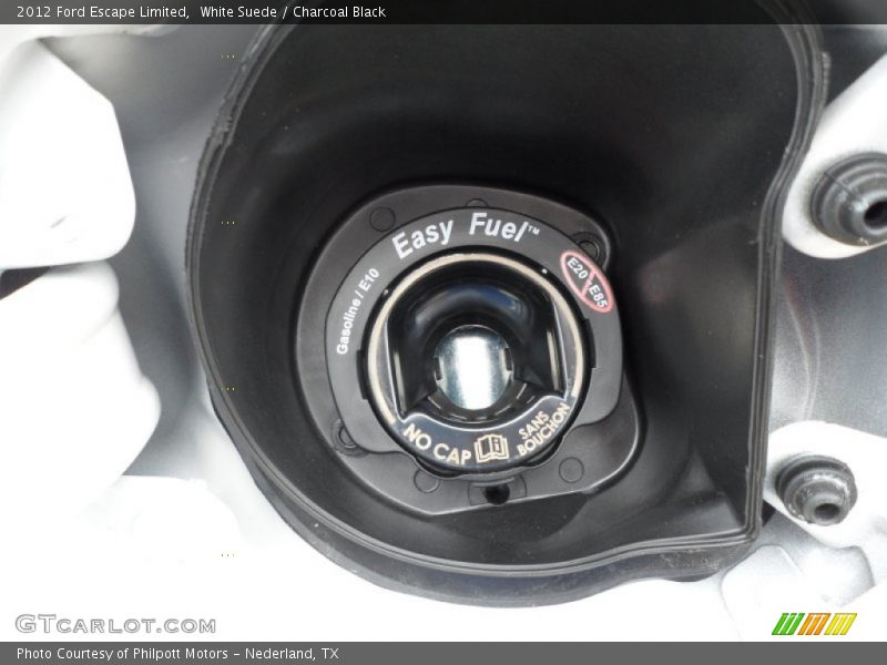 White Suede / Charcoal Black 2012 Ford Escape Limited