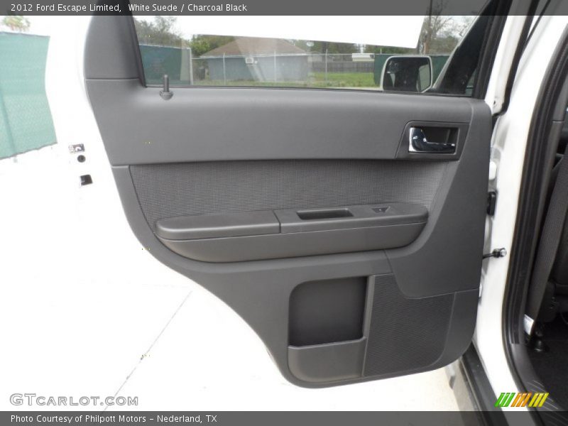 White Suede / Charcoal Black 2012 Ford Escape Limited