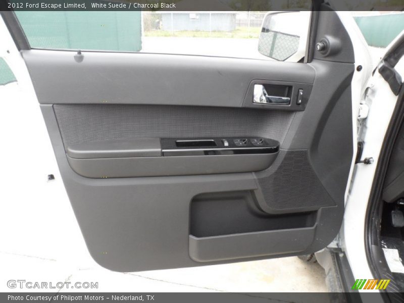 White Suede / Charcoal Black 2012 Ford Escape Limited