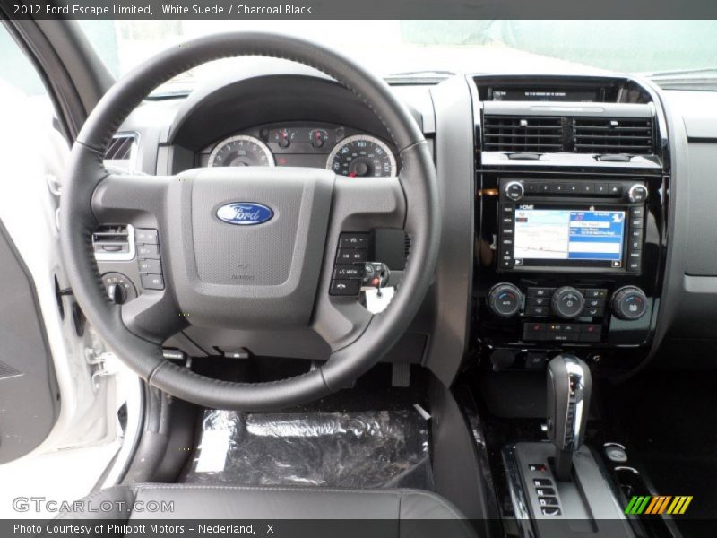 White Suede / Charcoal Black 2012 Ford Escape Limited