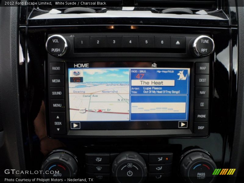 White Suede / Charcoal Black 2012 Ford Escape Limited