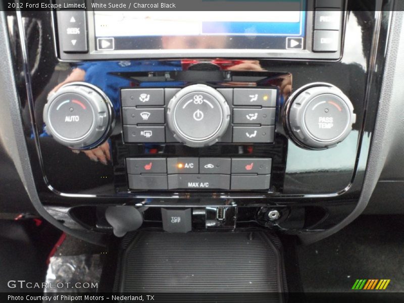 White Suede / Charcoal Black 2012 Ford Escape Limited