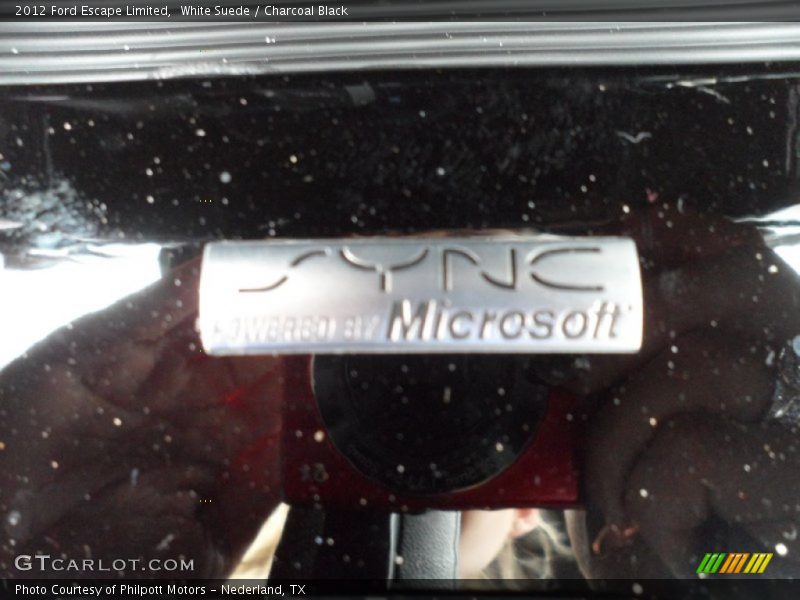 White Suede / Charcoal Black 2012 Ford Escape Limited