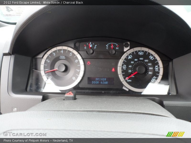 White Suede / Charcoal Black 2012 Ford Escape Limited