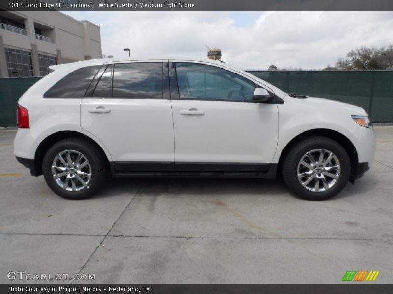 White Suede / Medium Light Stone 2012 Ford Edge SEL EcoBoost