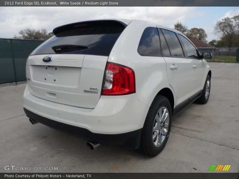 White Suede / Medium Light Stone 2012 Ford Edge SEL EcoBoost