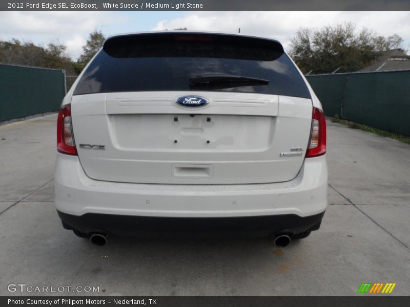 White Suede / Medium Light Stone 2012 Ford Edge SEL EcoBoost