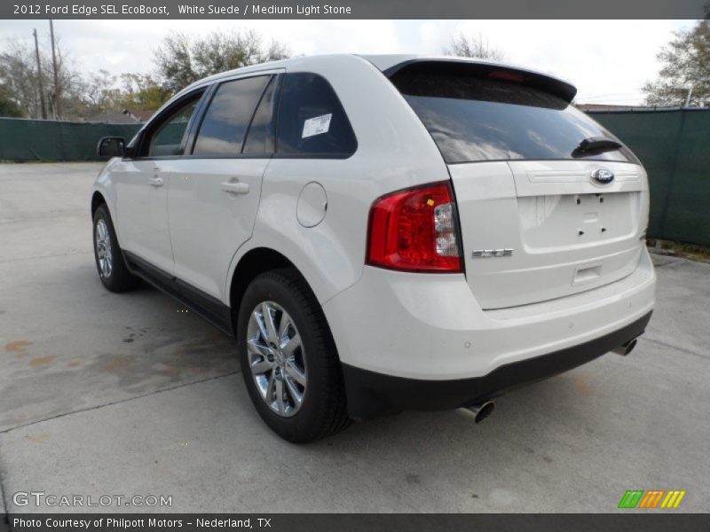 White Suede / Medium Light Stone 2012 Ford Edge SEL EcoBoost