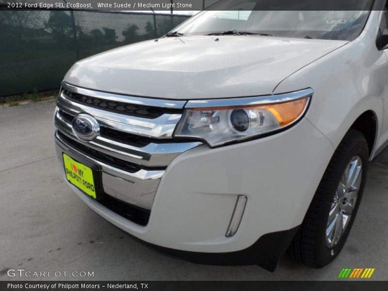 White Suede / Medium Light Stone 2012 Ford Edge SEL EcoBoost