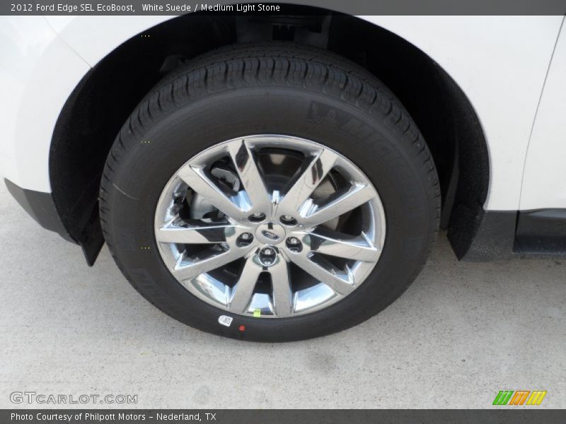 White Suede / Medium Light Stone 2012 Ford Edge SEL EcoBoost