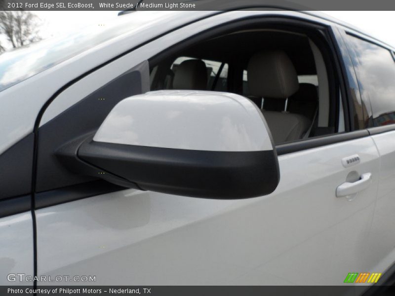 White Suede / Medium Light Stone 2012 Ford Edge SEL EcoBoost