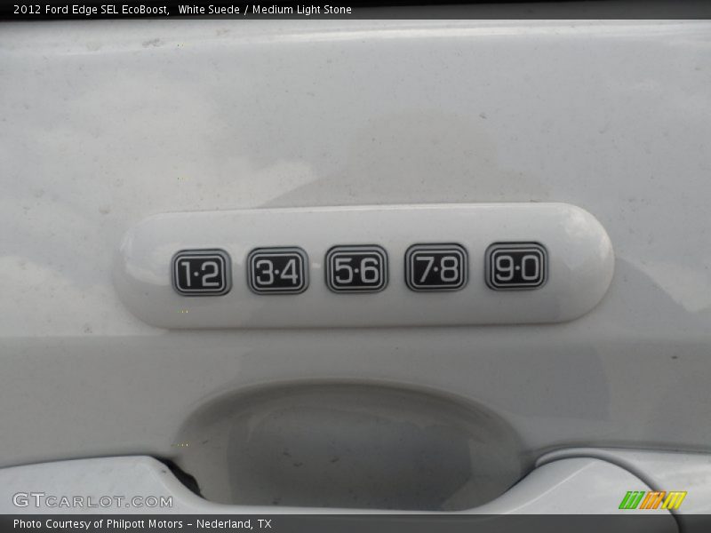 White Suede / Medium Light Stone 2012 Ford Edge SEL EcoBoost